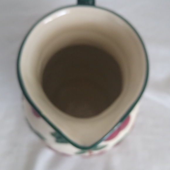 New Debco Pottery "Cherries" cherry Pitcher - Picture 5 of 7